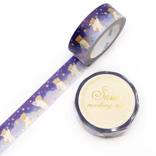 Saien Foil Series Silver Foil Washi Tape  - Star Picking