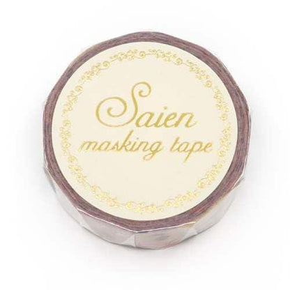 Saien Foil Series Silver Foil Washi Tape  - Letters