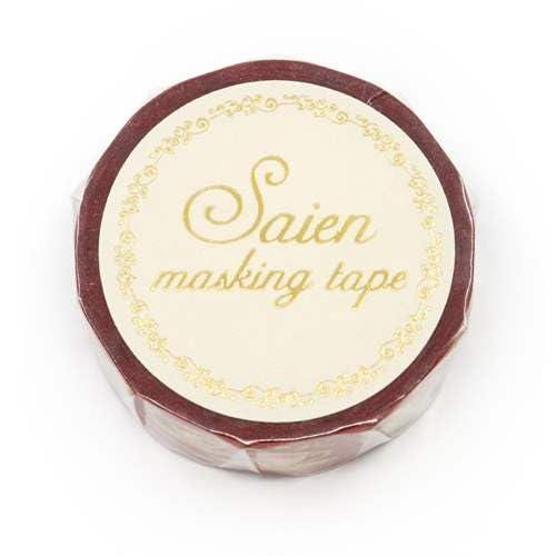 Saien Foil Series Silver Foil Washi Tape  - Classical Tea