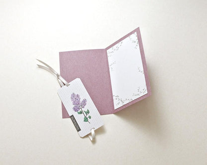 Flowelltea Series Give me some flowers Memo Card - Lilac