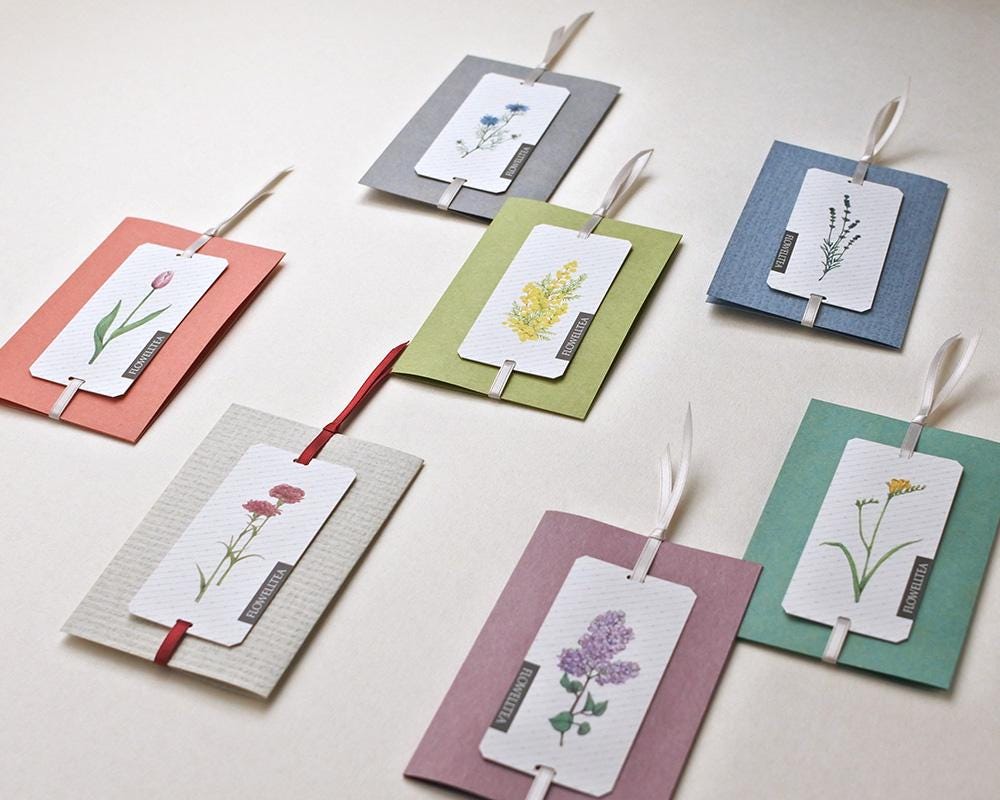 Flowelltea Series Give me some flowers Memo Card - Nigella