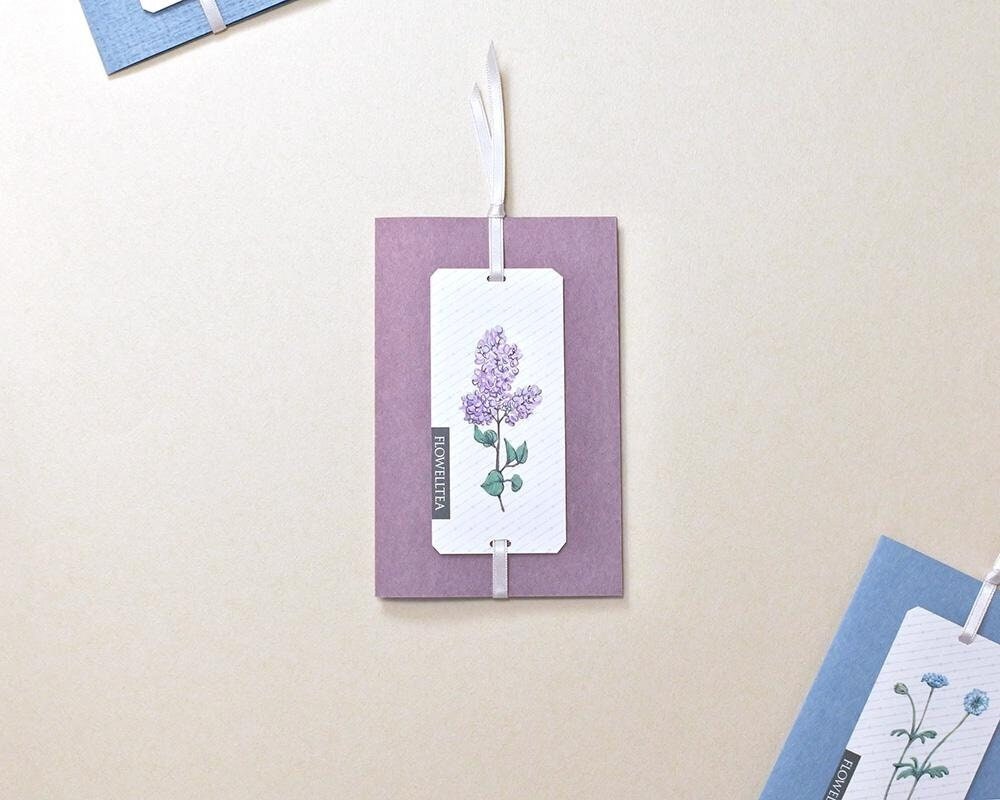 Flowelltea Series Give me some flowers Memo Card - Lilac