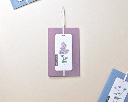 Flowelltea Series Give me some flowers Memo Card - Lilac