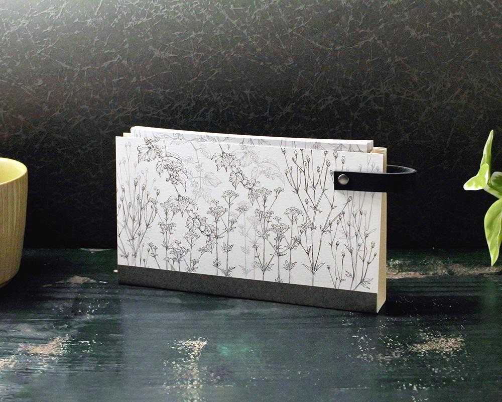 LINYLANE Series Notepad + Desktop Holder Wildflower