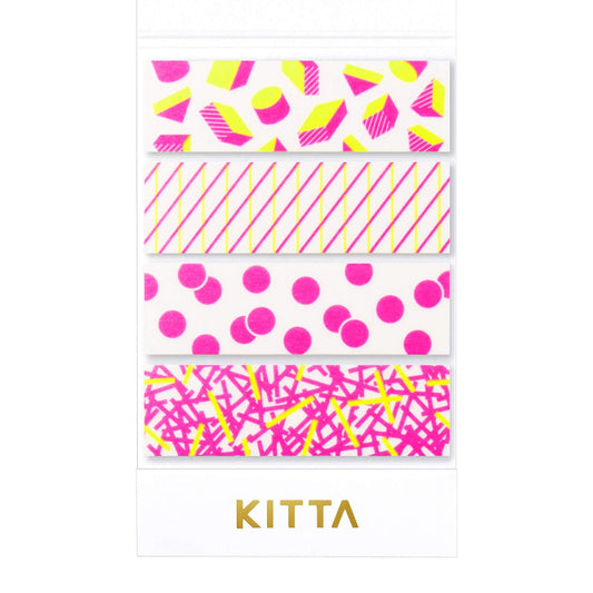 Hitotoki KITTA Special Series Fluorescent Portable Sticker- Graphic