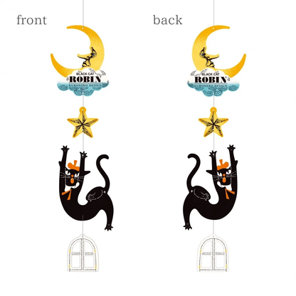 Hanging Mobile Series designed by Black Neko Design - The Black Cat Catching Stars